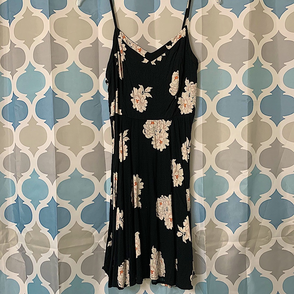 Floral Spaghetti Strap Flowy Dress